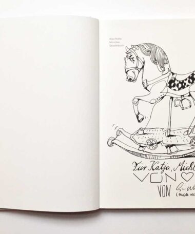 Alternative view of München Skizzenbuch mit gezeichneter Wunschwidmung