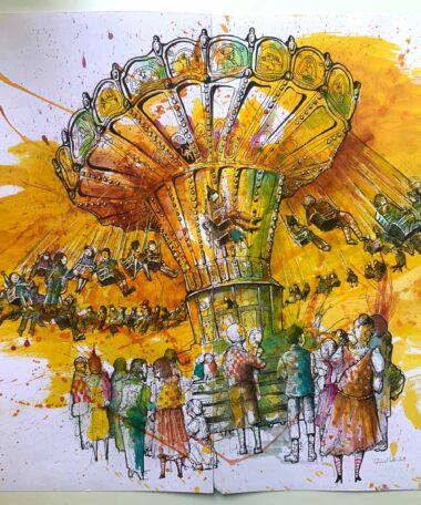 Alternative view of Oktoberfest Karussell