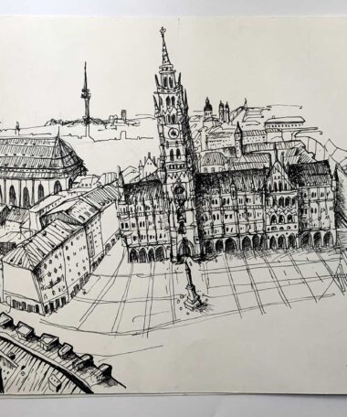 Alternative view of Marienplatz vom Alten Peter