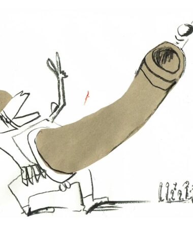 Alternative view of Neider Zeichnung